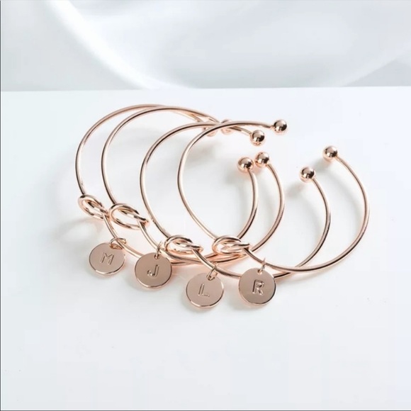 Jewelry - Rose Gold Initial Knot Bracelet
